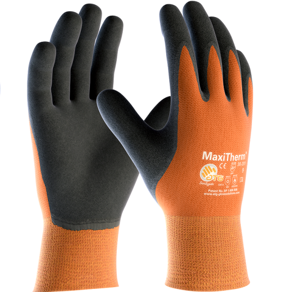 Gants d'hiver ATG MaxiTherm. Revêtement en latex de caoutchouc naturel